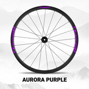 S-PARTS ROVAL TERRA Wheel Decal Kit Custom Color Logo Stickers for Gravel & Road Bike Wheels Aurora Purple