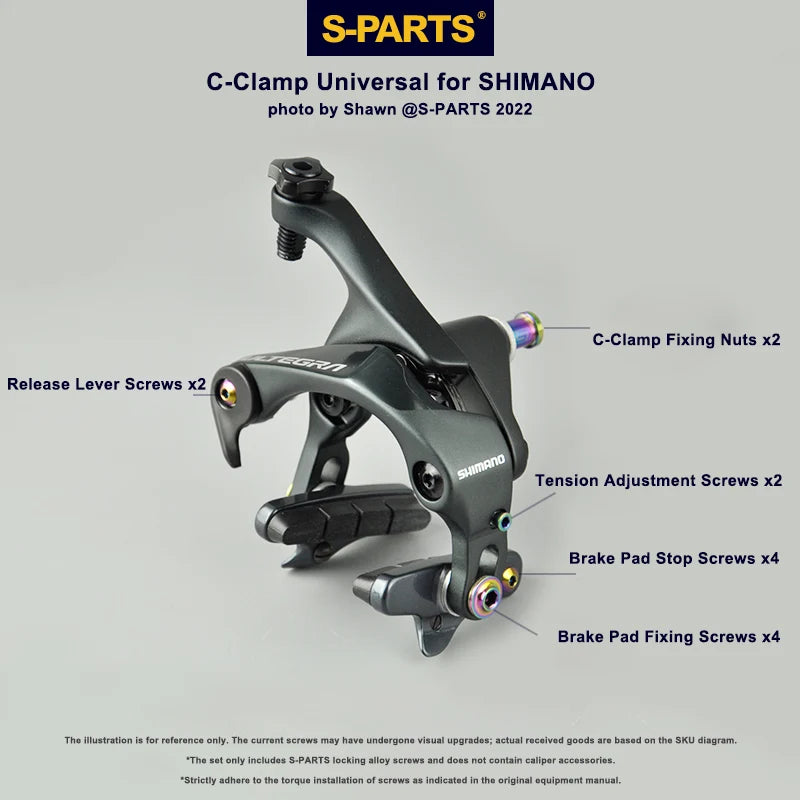S-PARTS Shimano C-Brake Titanium Screw Kit