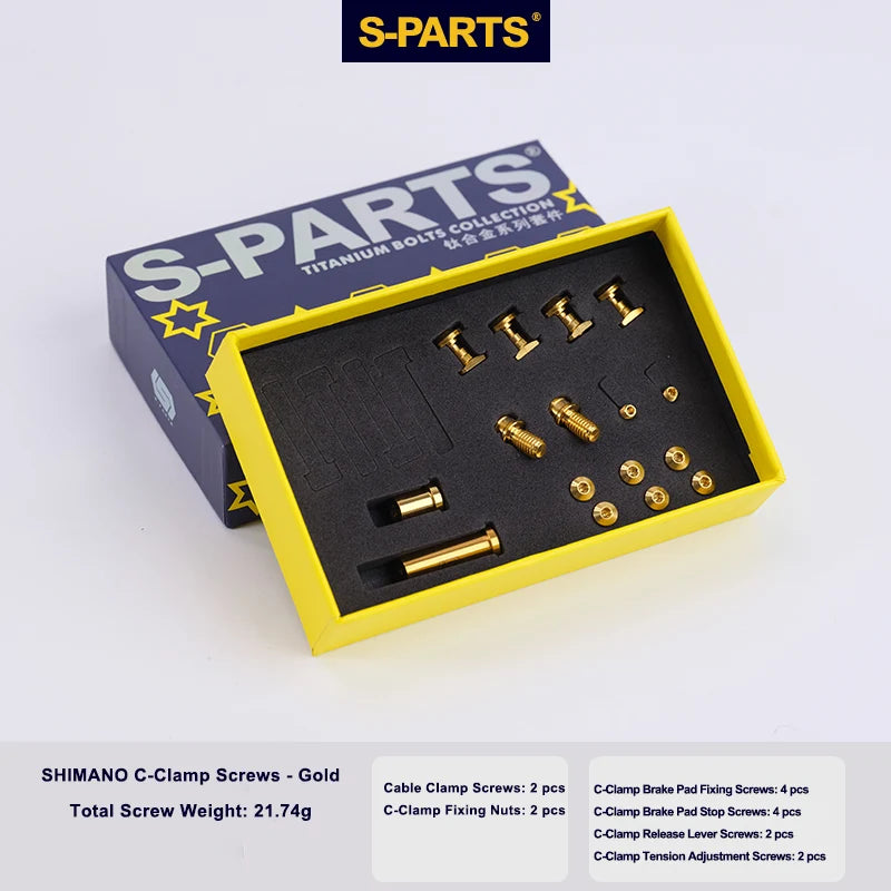 S-PARTS Shimano C-Brake Titanium Screw Kit