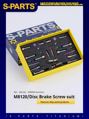 S-PARTS Shimano M8120 / M9120 Titanium Disc Brake Screw Set