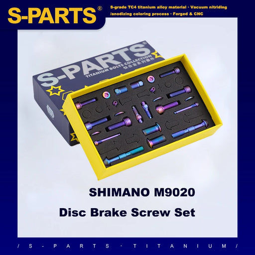 S-PARTS Shimano M9020 Titanium Disc Brake Screw Set