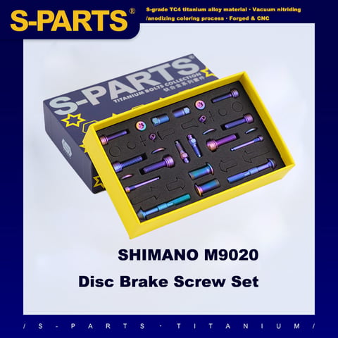 S-PARTS Shimano M9020 Titanium Disc Brake Screw Set
