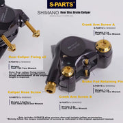 S-PARTS Shimano Road Shifter & Brake Titanium Screw Kit R7150 / R8000 / R8050 / R8170 / R7170 / R9270 / R8070 / R9100
