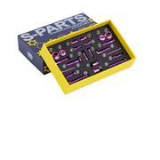 S-PARTS Shimano Ultegra Di2 R8150 / R8170 12-Speed Titanium Shifter & Brake Screw Kit R8170 Ultegra Brake 22pcs Purple