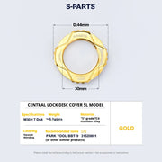 S-PARTS SL Edition TC4 Titanium Center Lock Disc Rotor Lockring Gold