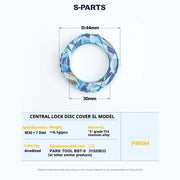 S-PARTS SL Edition TC4 Titanium Center Lock Disc Rotor Lockring Prism