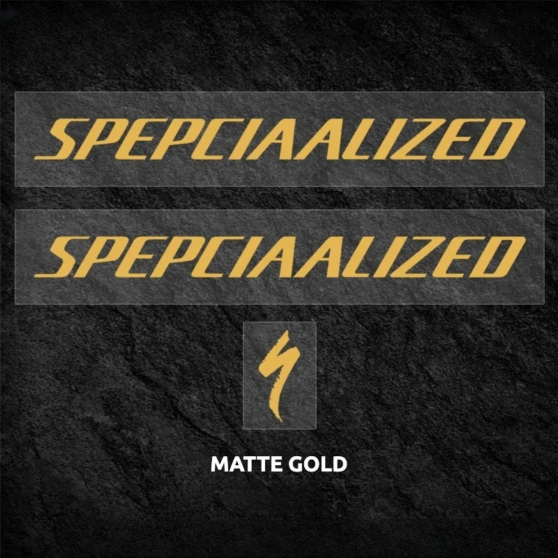 S-PARTS Specialized Aethos Frame Logo Cover Decal Matte Gold 44-49-52-54-56-58-61（