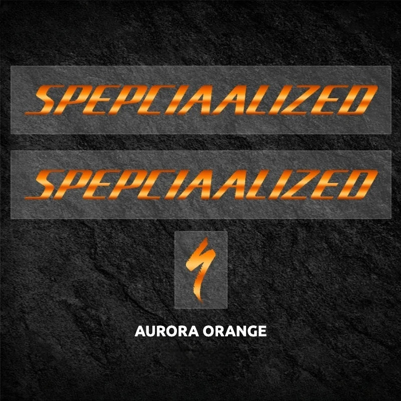 S-PARTS Specialized Aethos Frame Logo Cover Decal Aurora Orange 44-49-52-54-56-58-61（