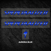 S-PARTS Specialized Aethos Frame Logo Cover Decal Aurora Blue 44-49-52-54-56-58-61（