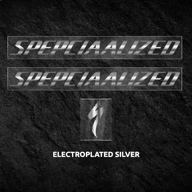 S-PARTS Specialized Allez Sprint Frame Logo Cover Decal Chrome Silver 44-49-52-54-56-58-61（