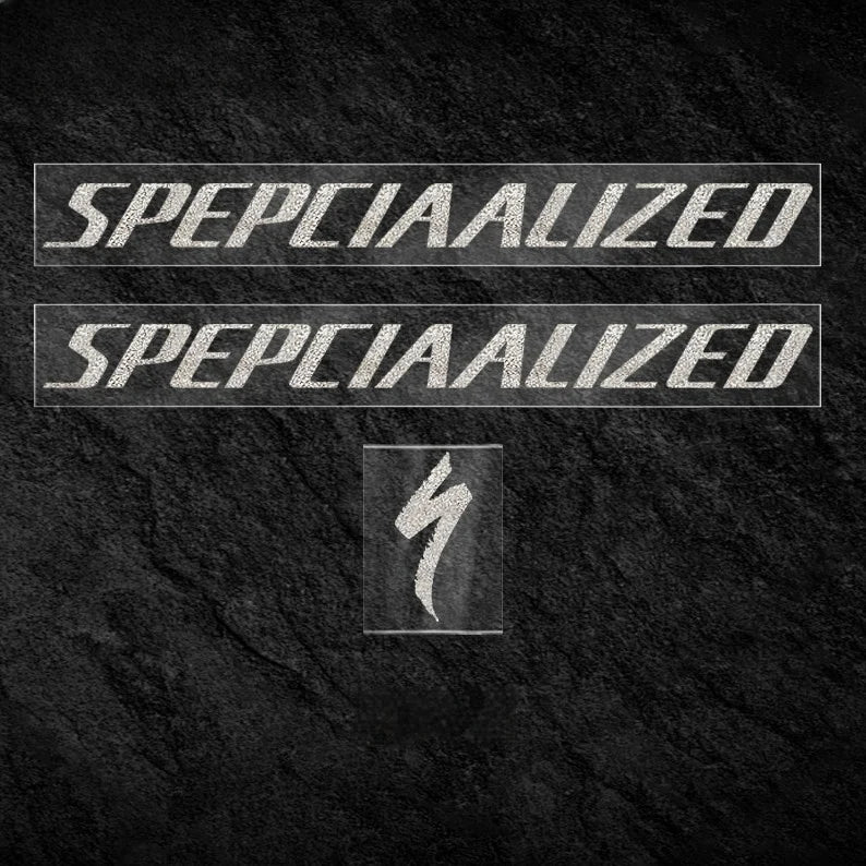S-PARTS Specialized Allez Sprint Frame Logo Sticker Decal Color Change Kit Custom Vinyl Flash Silver