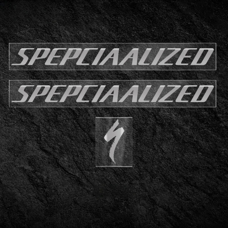 S-PARTS Specialized Allez Sprint Frame Logo Sticker Decal Color Change Kit Custom Vinyl Silver Gray