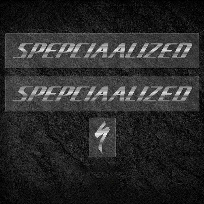 S-PARTS Specialized Allez Sprint Frame Logo Sticker Decal Color Change Kit Custom Vinyl Brushed Silver