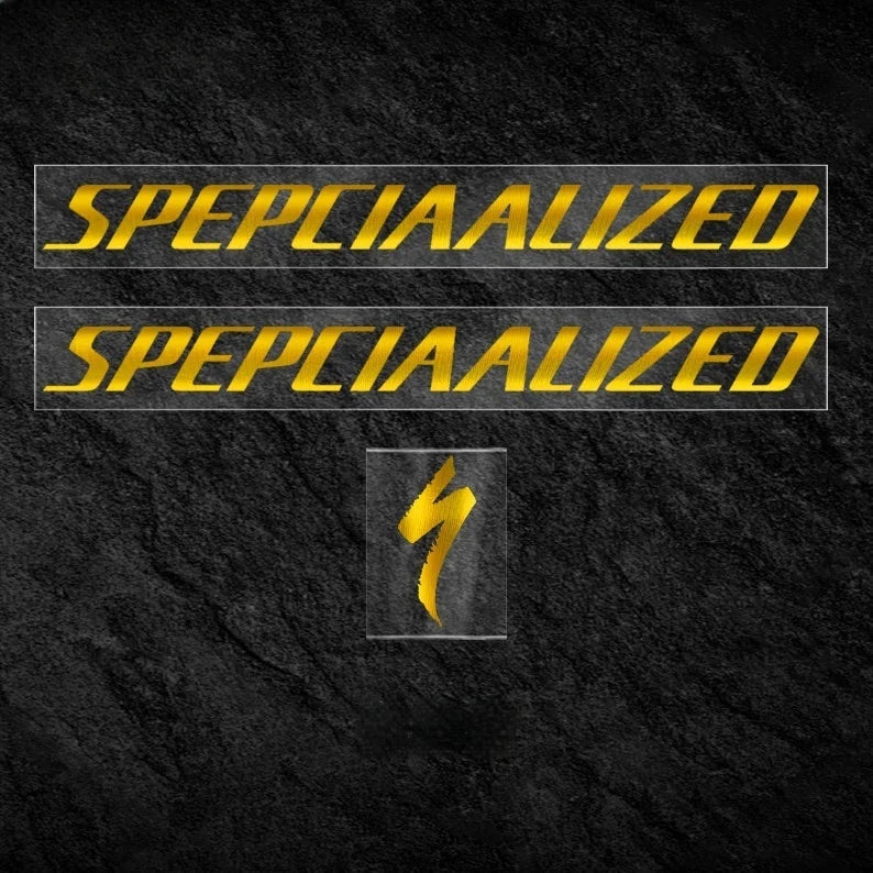 S-PARTS Specialized Allez Sprint Frame Logo Sticker Decal Color Change Kit Custom Vinyl Brushed Gold