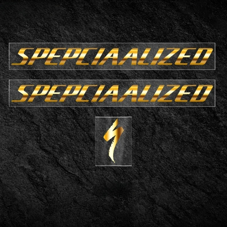 S-PARTS Specialized Allez Sprint Frame Logo Sticker Decal Color Change Kit Custom Vinyl Electroplated Gold