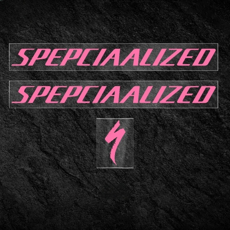 S-PARTS Specialized Allez Sprint Frame Logo Sticker Decal Color Change Kit Custom Vinyl Pink