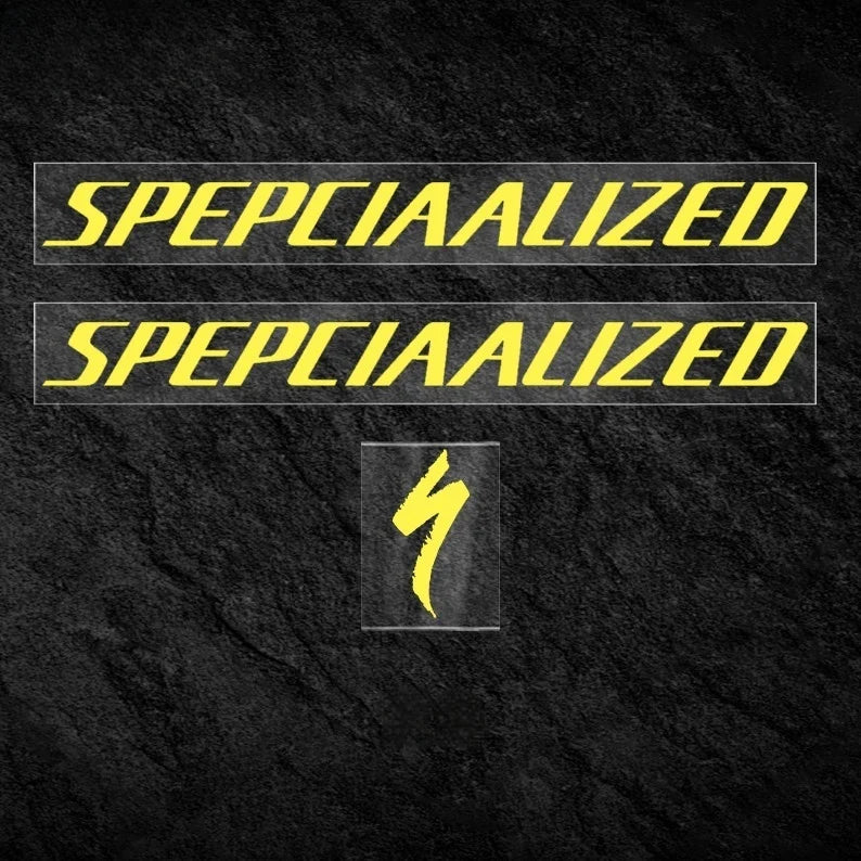 S-PARTS Specialized Allez Sprint Frame Logo Sticker Decal Color Change Kit Custom Vinyl Lemon Yellow