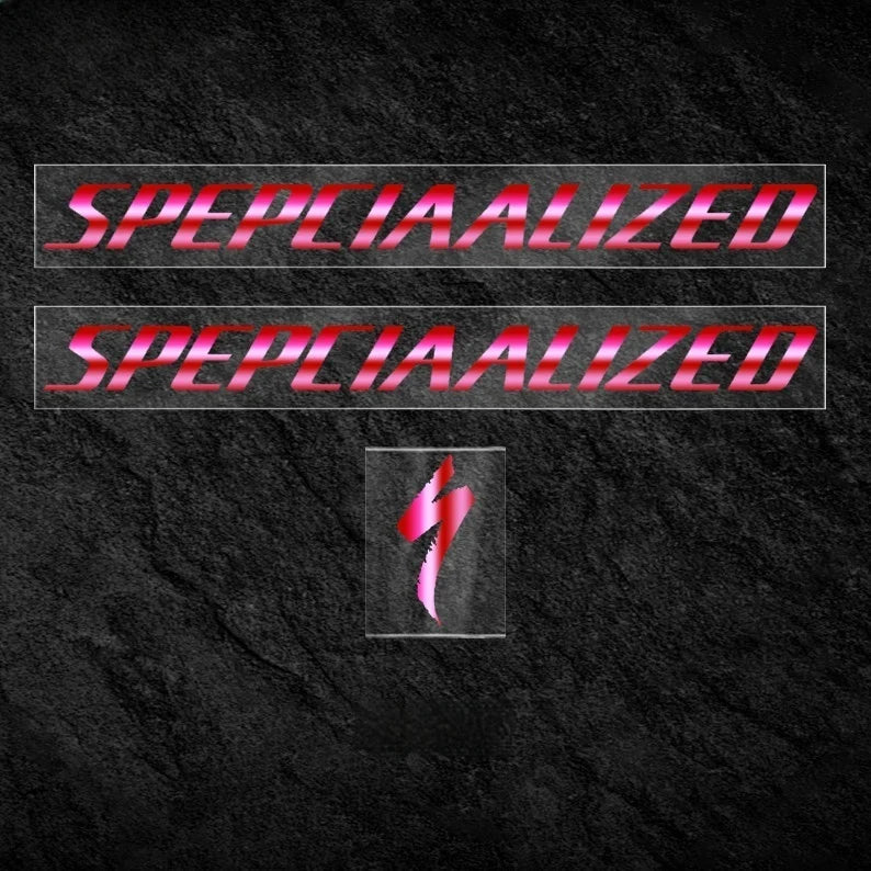 S-PARTS Specialized Allez Sprint Frame Logo Sticker Decal Color Change Kit Custom Vinyl Electroplated Pink