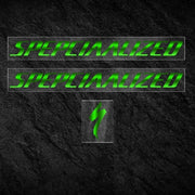 S-PARTS Specialized Allez Sprint Frame Logo Sticker Decal Color Change Kit Custom Vinyl Mint Green