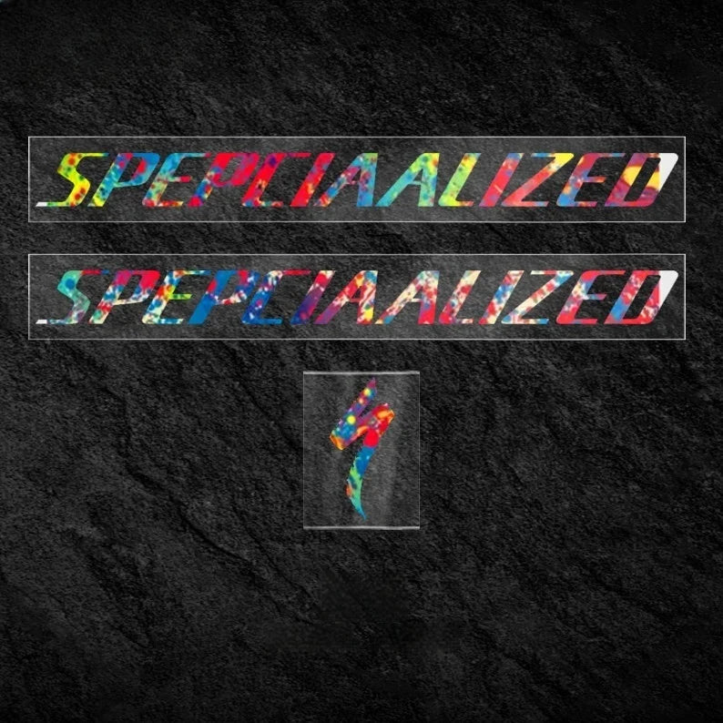 S-PARTS Specialized Allez Sprint Frame Logo Sticker Decal Color Change Kit Custom Vinyl Ink Splash