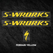 S-PARTS Specialized S-Works Aethos Frame Logo Cover Decal Lemon Yellow