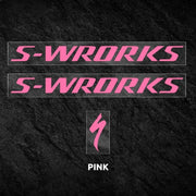 S-PARTS Specialized S-Works Aethos Frame Logo Cover Decal Pink