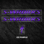 S-PARTS Specialized S-Works Enduro Frame Logo Cover Decal Ice Purple