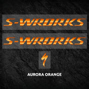 S-PARTS Specialized S-Works Enduro Frame Logo Cover Decal Aurora Orange