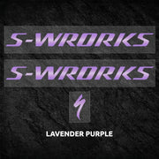 S-PARTS Specialized S-Works Enduro Frame Logo Cover Decal Lavender Purple