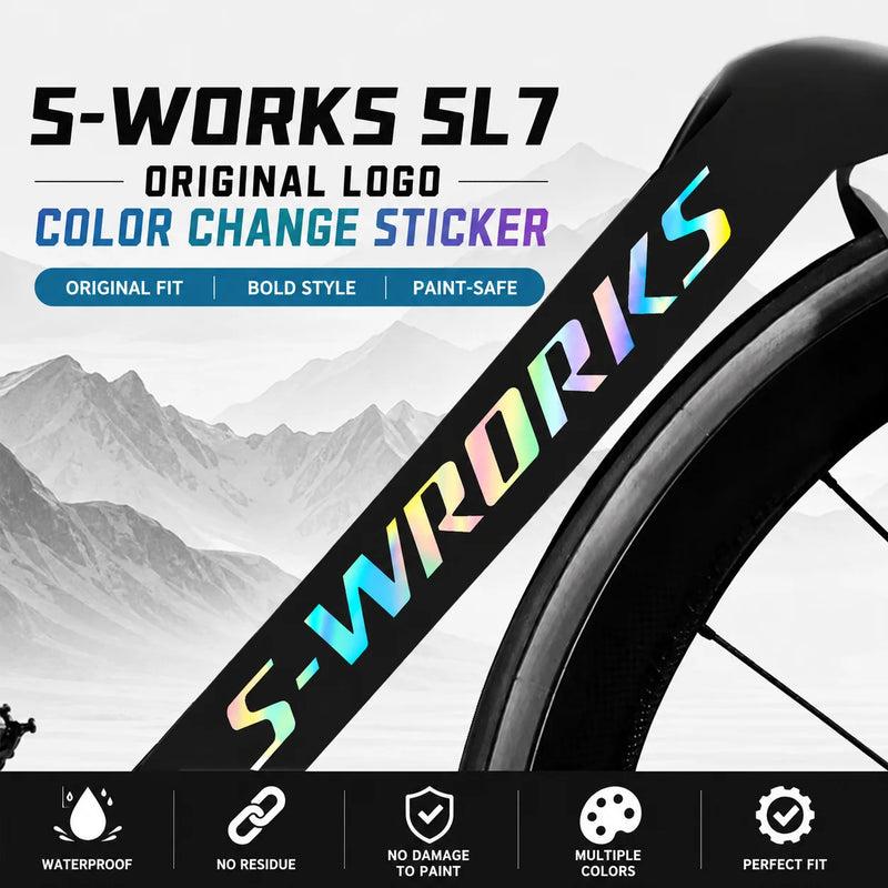 S-PARTS Specialized S-Works SL7 Frame Logo Color Change Decal Sticker