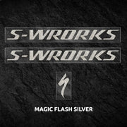 S-PARTS Specialized S-Works Tarmac SL7 Frame Logo Cover Decal Flash Silver