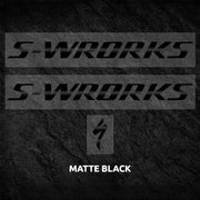 S-PARTS Specialized S-Works Tarmac SL7 Frame Logo Cover Decal Matte Black