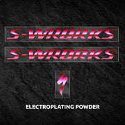 S-PARTS Specialized S-Works Tarmac SL7 Frame Logo Cover Decal Oil Slick Pink