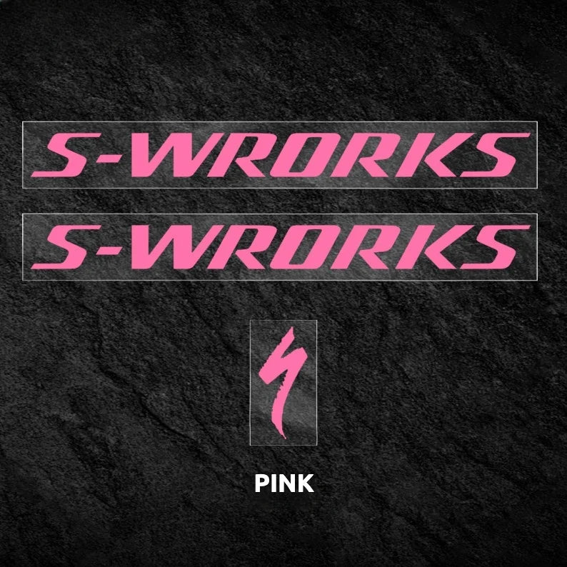 S-PARTS Specialized S-Works Tarmac SL7 Frame Logo Cover Decal Pink