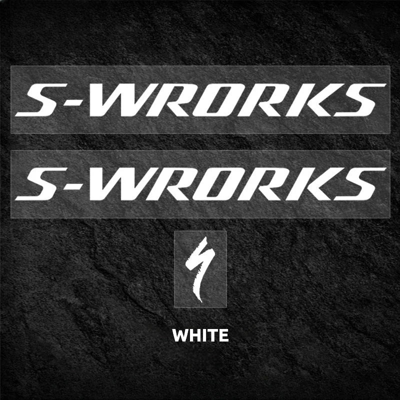S-PARTS Specialized S-Works Tarmac SL7 Frame Logo Cover Decal Matte White