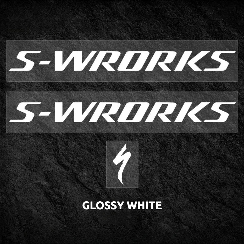 S-PARTS Specialized S-Works Tarmac SL7 Frame Logo Cover Decal Gloss White