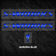 S-PARTS Specialized S-Works Tarmac SL7 Frame Logo Cover Decal Aurora Blue