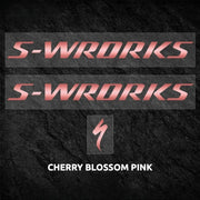 S-PARTS Specialized S-Works Tarmac SL7 Frame Logo Cover Decal Sakura Pink