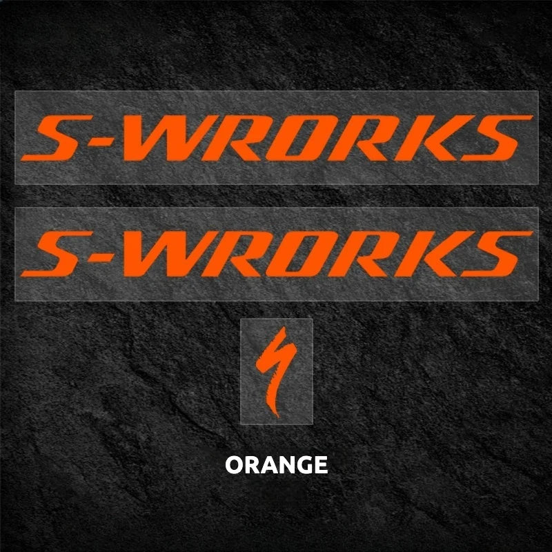 S-PARTS Specialized S-Works Tarmac SL7 Frame Logo Cover Decal Orange