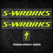 S-PARTS Specialized S-Works Tarmac SL7 Frame Logo Cover Decal Fresh Green