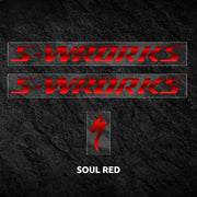 S-PARTS Specialized S-Works Tarmac SL8 Frame Logo Cover Decal Soul Red