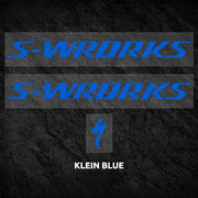 S-PARTS Specialized S-Works Tarmac SL8 Frame Logo Cover Decal Klein Blue