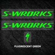 S-PARTS Specialized S-Works Tarmac SL8 Frame Logo Cover Decal Fluorescent Green