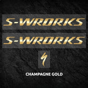 S-PARTS Specialized S-Works Tarmac SL8 Frame Logo Cover Decal Champagne Gold