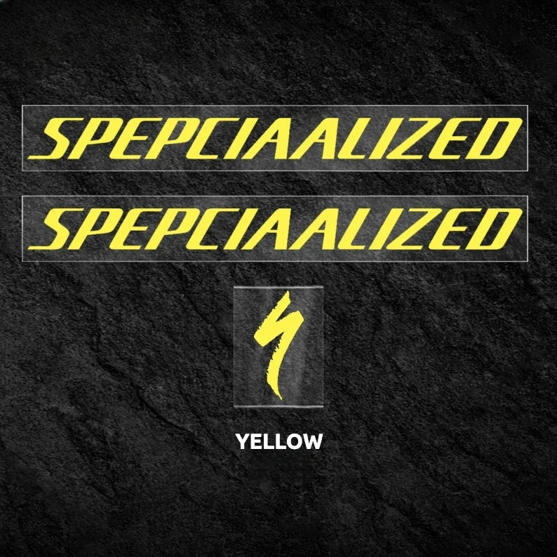 S-PARTS Specialized Tarmac SL8 Pro / Expert Frame Logo Cover Decal Lemon Yellow 44-49-52-54-56-58-61（