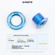 S-PARTS SRAM DUB Titanium Crank Cover for Quarq / RED / Force SRAM Cranks