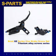 S-PARTS SRAM G2 Series Titanium Disc Brake Screw Set