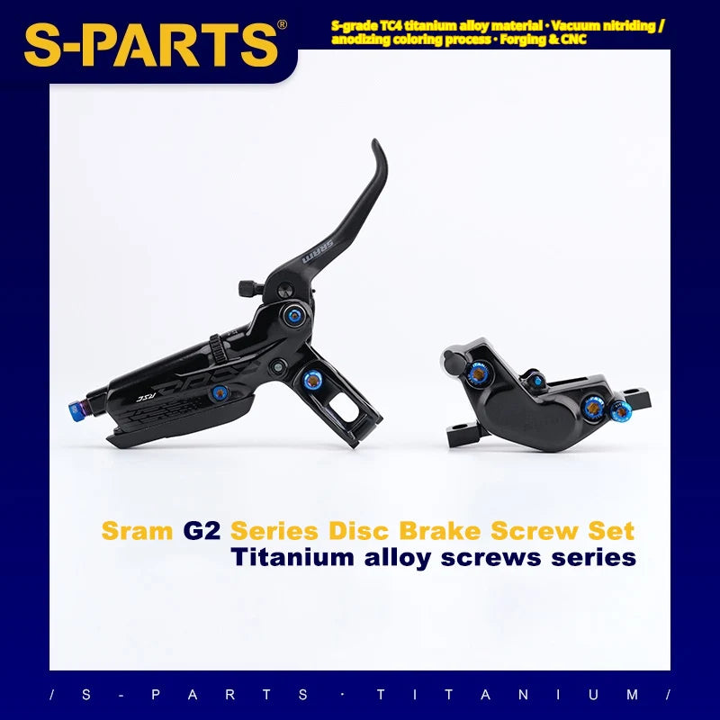 S-PARTS SRAM G2 Titanium Disc Brake Screw Set G2 ULT / G2 RSC