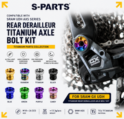 S-PARTS Titanium Rear Derailleur Axle for SRAM GX UDH