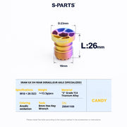 S-PARTS Titanium Rear Derailleur Axle for SRAM GX UDH